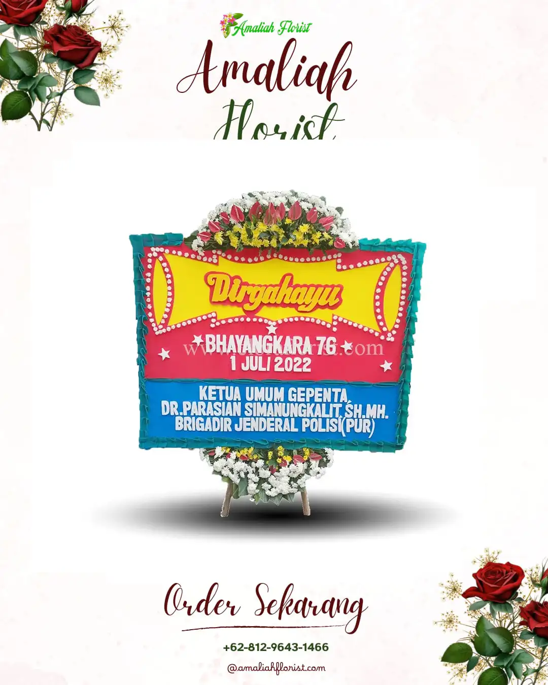 Papan Bunga HUT Ulang Tahun Birit